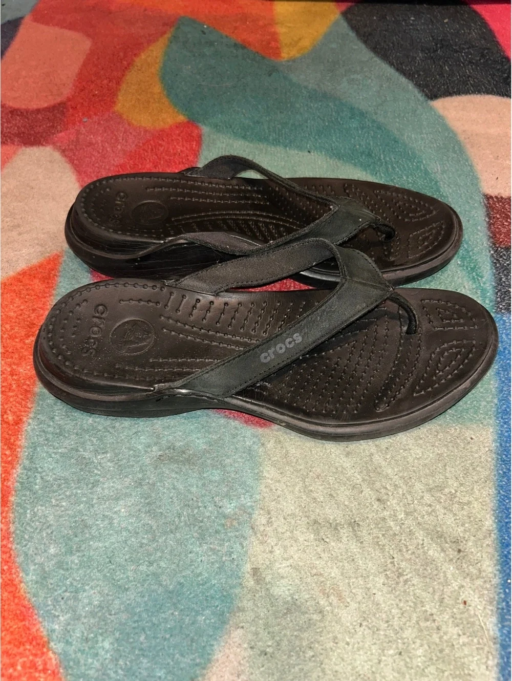 Crocs Men's Black Flip Flop Sandals Size 11 [COPY]